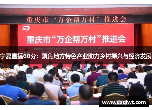 宁夏直播60分：聚焦地方特色产业助力乡村振兴与经济发展